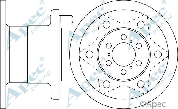 APEC BRAKING Bremžu diski DSK709